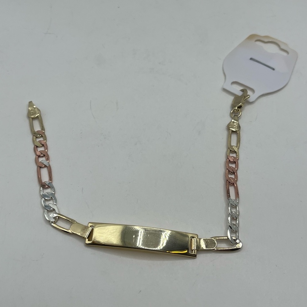 Gold filled Tri-Color Chain Bracelet